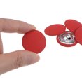 thumbnail image 4 of Unique Bargains 20pcs 40L Fabric Cloth Covered Button 25mm Round Metal Shank Sewing Buttons for Suits Dress Blouses, Red, 4 of 5