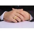 thumbnail image 2 of RYLOS Bague pour Hommes Bague en Or Jaune 14K, Forme Ronde 7MM Bagues de Style Designer Pierres Précieuses Roses Bagues de Naissance en Octobre Or Taille 12, 2 of 7