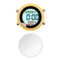 thumbnail image 4 of Abbracc Digital Alarm Clock Digital Clock Waterproof Radio Controlled Alarm Clock with Yellow-White, 4 of 7