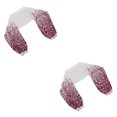 thumbnail image 2 of kurtrusly Boléro en Chiffon à Manches Longues pour Femmes Tendance Rouge Vin Fleur 2ensemble, 2 of 6