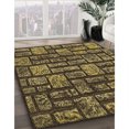 thumbnail image 3 of Ahgly Company Tapis Rond Lavable en Machine Intérieur Caramel Brun, 3 Pieds Rond, 3 of 7