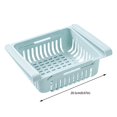 thumbnail image 3 of Oleegame 2PC Spoon And Lid Rest 2 Pack Fridge Storage Containers Retractable Space Refrigerator Drawer Organizer Kitchen Drain Basket Storage Rack Blue, 3 of 4
