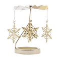 thumbnail image 1 of fastboy Rotating Candlestick Metal Rotating Tea Light Candle Holder for Fireplace Snowflake, 1 of 9