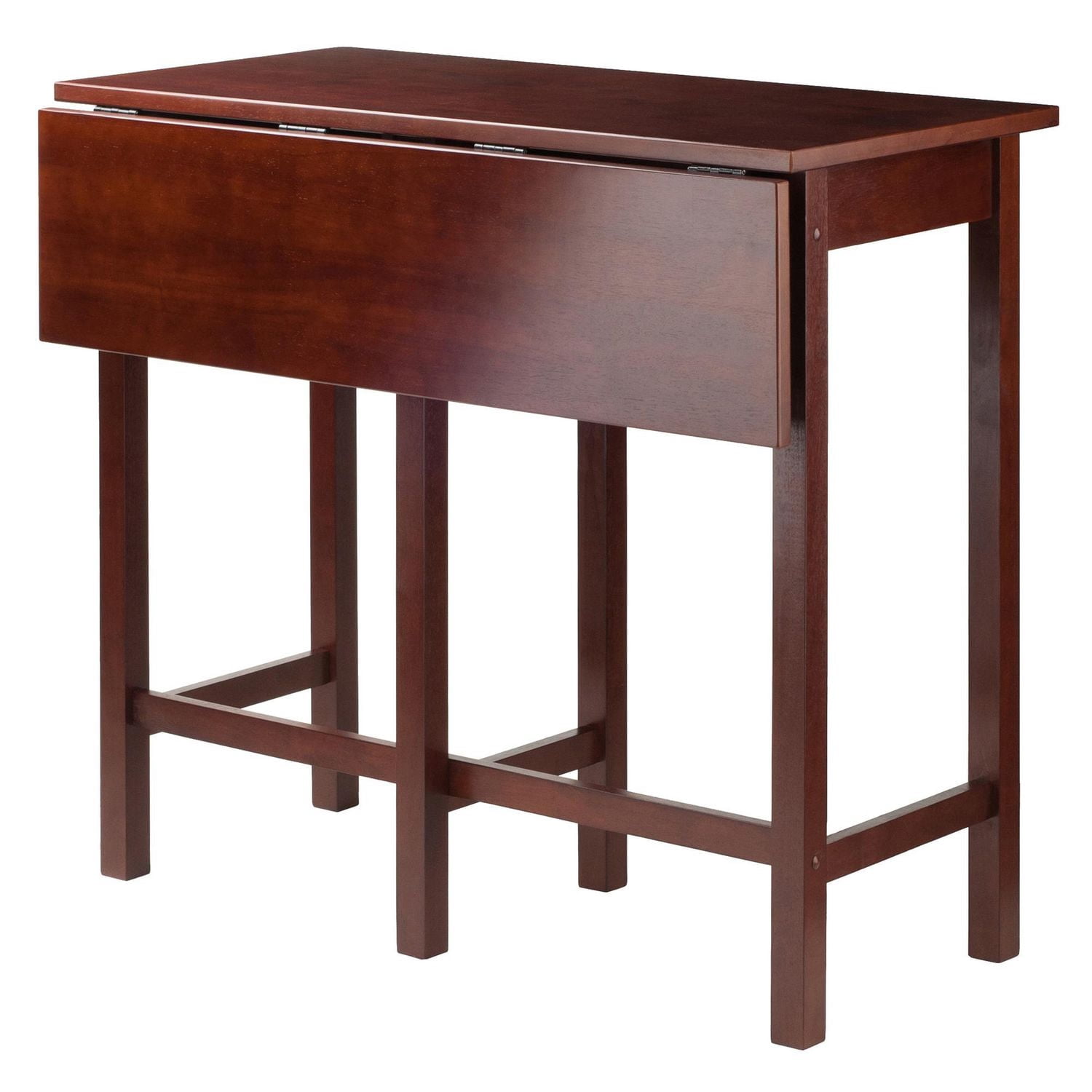 Winsome- Lynnwood 3PC drop leaf high table & saddle stools