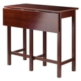 thumbnail image 4 of Table ilot Lynnwood à abattant avec 2 tabourets à pieds carrés en noyer, 4 of 9
