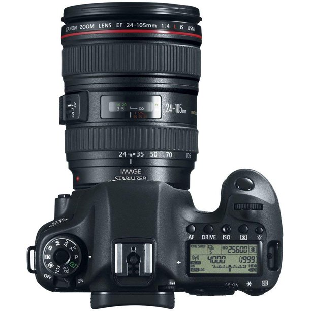 Canon EOS 6D DSLR Camera Triple Lens Kit with Canon 24-105mm, 75