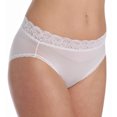 thumbnail image 2 of Vanity Fair Womens Flattering Lace Hi-Cut Brief, 7, Star White, 2 of 4