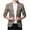 Khaki, variant on Penkiiy Blazer for Men Fine Check Woolen Men's Slim And Handsome Suit Top Gray Coats