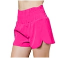 thumbnail image 1 of Timegard Workout Shorts for Women Quick Dry High Waisted Smocked Athletic Lightweight Gym Running Shorts, 1 of 6