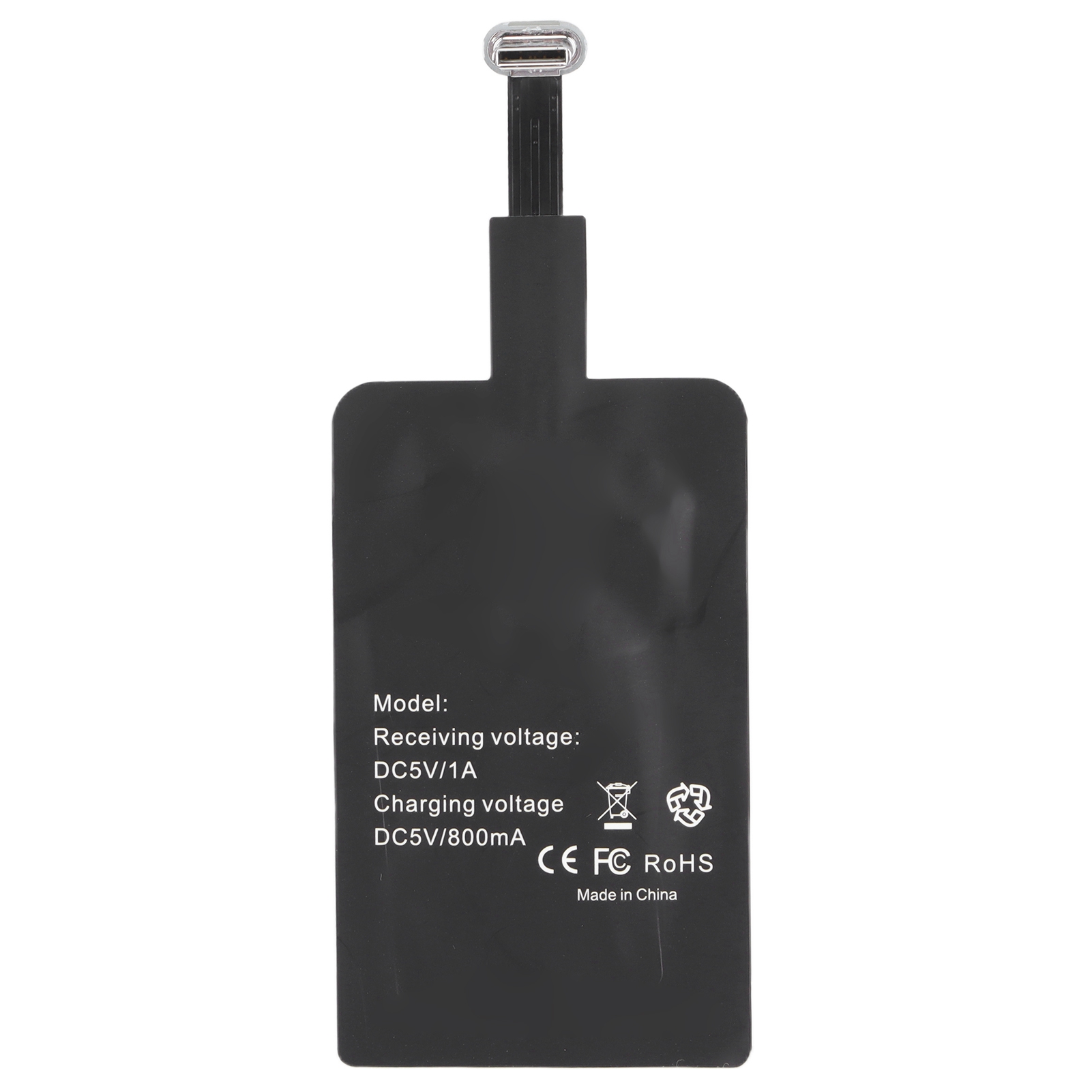 Micro USB Type C Fast Wireless Charger Adapter, Compact Lightweight   Wireless Charging Receiver  for  Phones