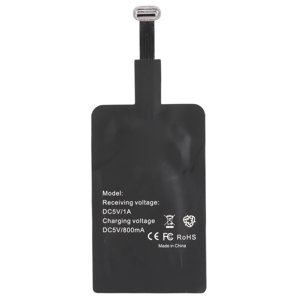 Micro USB Adaptateur de charge sans fil rapide de type C, Récepteur de recharge sans fil compact léger pour téléphones