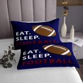 thumbnail image 3 of Erosebridal American Football Coverlet Set King,Rugby Game Bedding Set,Sport Gamer Room Decorative,Ultra Soft,3 Pieces, 3 of 5