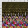 thumbnail image 1 of oneOone Cotton Cambric Fabric Chevron|Leaves & Floral Panel Decor Fabric Printed BTY 56 Inch Wide, 1 of 1
