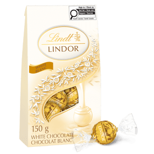 Lindt LINDOR Truffes de chocolat blanc, 150-Gram sac