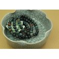 thumbnail image 4 of Bracelet Extensible Unisexe en Perles Rondes de 8 mm avec Pierre de Sang Verte Naturelle Héliotrope, 4 of 5