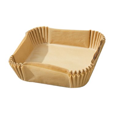50 Pcs Doublure en Papier Jetable pour Friteuse à Air Chaud, Tampons en Papier Jetables pour Friteuse à Air, Doublure Antiadhésive Résistante à l'Huile pour Friteuse à Air, Imperméable, Papier de Cuisson de Qualité Alimentaire Papier de Cuisson pour Micro-Ondes 6,3 Pouces