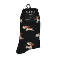 thumbnail image 1 of K. Bell Chaussettes Crew en Mélange de Coton pour Femmes, 9-11, Noir, 1 of 1