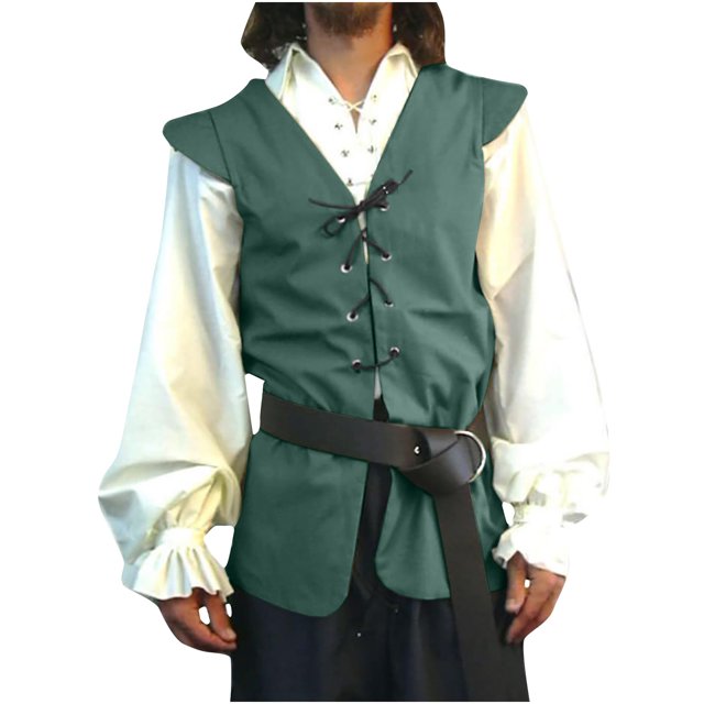 EGNMCR Débardeurs Homme Homme Rayé Mode Rétro avec Poches à Simple Boutonnage Col en V Débardeurs Hauts Blouse