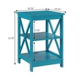 thumbnail image 4 of Convenience Concepts Oxford Table d'Appoint Carrée, Fini Bois Bleu, 4 of 4