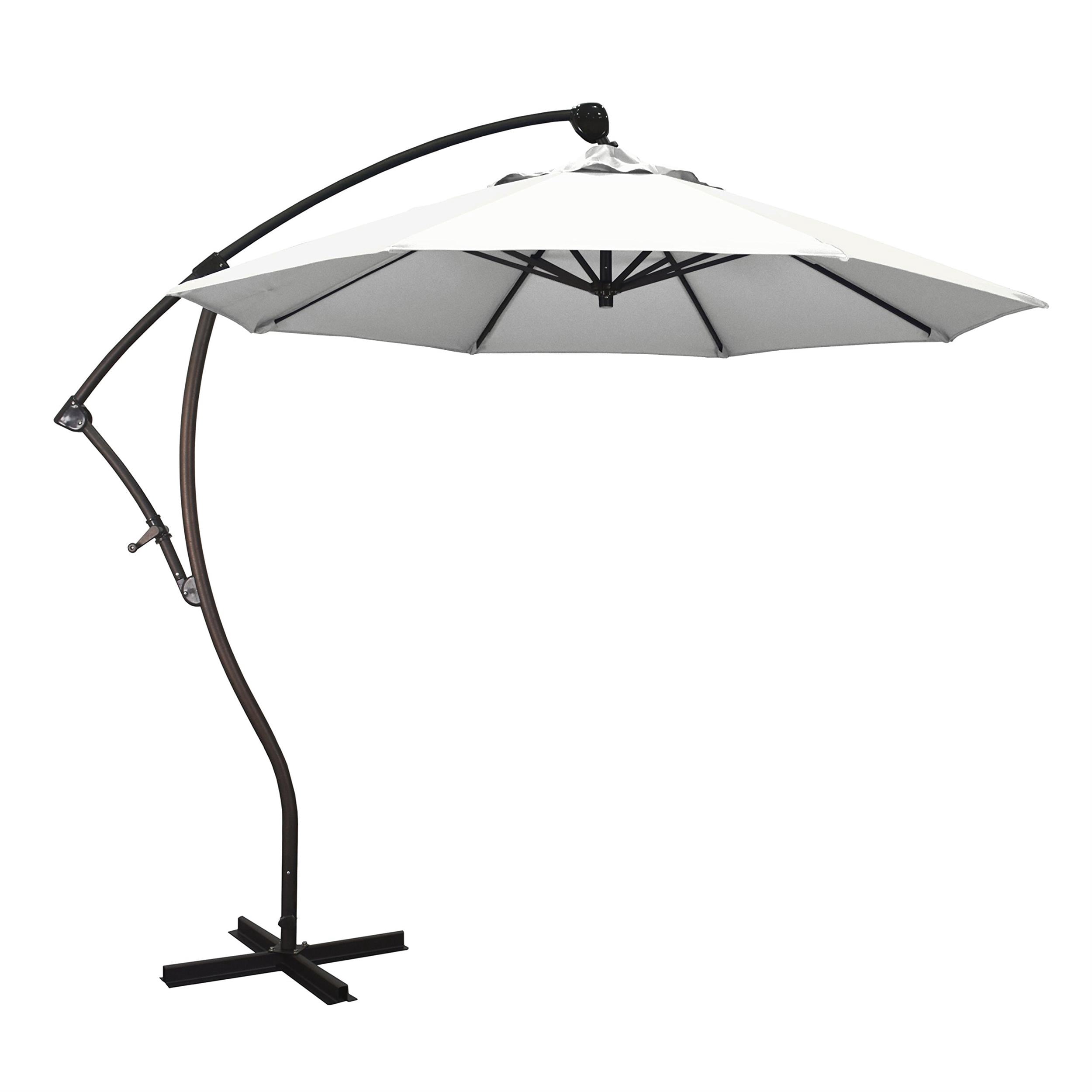 California Umbrella Parasol Déporté de 9 Pieds en Naturel