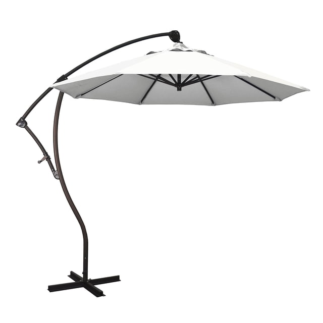 California Umbrella Parasol Déporté de 9 Pieds Blanc