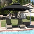 thumbnail image 1 of PURPLE LEAF Parasol Carré de 10 Pi pour Terrasse Extérieure, Parasol Déporté, Noir, 1 of 13