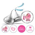 thumbnail image 1 of Darling Souvenir 190 Pcs DIY Candy Chocolate Labels Its A Girl Theme Stickers-Pink, 1 of 2