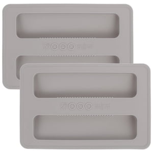 LEEYNEER 2 Pcs Sandwich Digital Toaster Electric Roaster Pan with Lid Light Grey