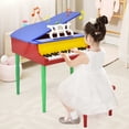 thumbnail image 2 of Gymax 30-Key Classic Baby Grand Piano Toddler Toy Wood w/ Bench & Music Rack Colorful, 2 of 10
