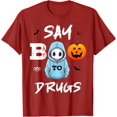 thumbnail image 1 of Say Boo To Drugs Funny Halloween Red Ribbon Week Awareness T-Shirt - Black - M, 1 of 4