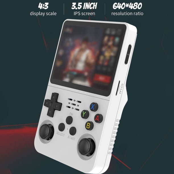 LNGOOR Console de Jeu Portative avec Écran IPS de 3,5 Pouces 20000 Jeux Classiques Rechargeable 64 Go/128 Go Appareil de Jeu
