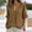 🔥 Coffee, variant on Sentmoon Short Sleeve Womens Tops Summer Solid Color Women Clothing V Neck Button Down Regular Fit Casual Hawaiian Woman Shirts