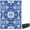 Blue, variant on Outsunny Waterproof Outdoor Rug with Carry Bag 9' x 12' Blue & White Flower