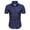 Navy, variant on TopLLC Men's Short Sleeve Dress Shirts Casual Button Down Polo Shirts Wrinkle-Free Business Shirt