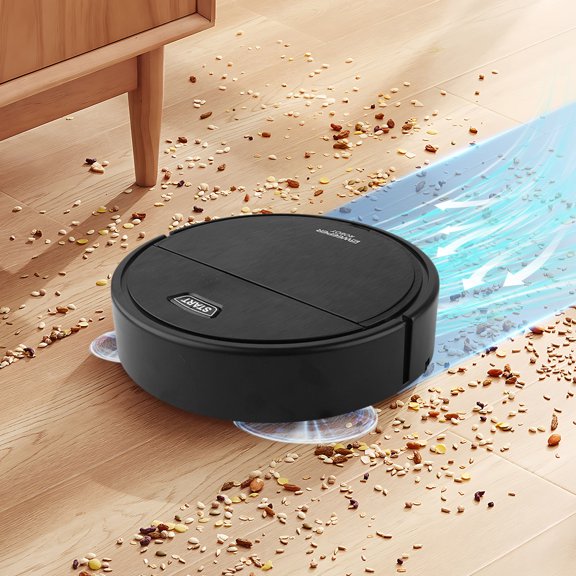 Birdeem Aspirateur Robot, Aspirateurs Domestiques, Robot Balayeuse Domestique Sans Fil Rechargeable pour Vadrouiller 2-en-1, Aspirateur pour Animaux, Aspirateur Sans Fil