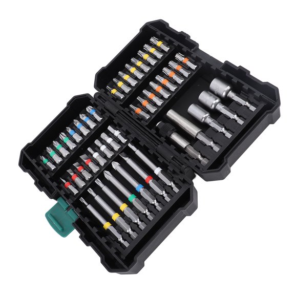Ensemble de 44 Embouts de Tournevis Électriques en Acier Allié Hexagonaux Star Crossing SL PZ 1/4 Po pour Perceuse à Impacts