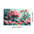 thumbnail image 1 of Floral Themed Colorful Backdrop Banner with Butterflies and Berries Spring Party Decorations Background Photo Booth Props Garden Gatherings Outdoor Celebrations, 1 of 4
