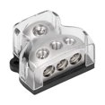 thumbnail image 2 of Bloc de Distribution d'Alimentation 3 Voies Support de Fusible Audio Distributeur Bloc de Connexion pour Voitures, 2 of 7