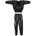 thumbnail image 4 of fastboy Combinaison de Sauna pour Salon à Domicile Spa Course Exercice Mise en Forme Veste de Survêtement Réutilisable Lavable Combinaisons de Sport en PVC Noir TTTTG, 4 of 6