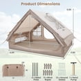thumbnail image 3 of Costway Tente de Camping Gonflable 4 à 6 Personnes, Imperméable, Tente Pneumatique avec Auvent, Pompe, 3 of 10
