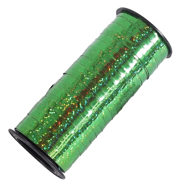 VogueV 100-Yard Holographic Ribbon - DIY Craft Gift Wrapping Decoration Green