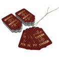 thumbnail image 3 of Inkdotpot Real Gold Foil Good Bye Tension Hello Pension Retirement Tags Favor Hang Paper Tags 50 Pieces, 3 of 6