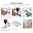 thumbnail image 3 of 11"W x 18"D x 4"H Kitchen Pull Out Cabinet Organizer, Under Cabinet Slide Out Sliding Shelf, Chrome, 3 of 7