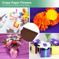 thumbnail image 4 of Crepe Paper, 8.2ft x 20 Inch /250 x 50cm Soft Wide Crepe Paper Streamer Sheet, Decorative Craft Streamer [Coffee], 4 of 7
