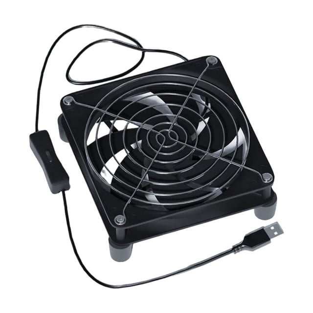 ZheElen Office USB Powered Cooling Fan Living Room Bedroom TV Box Computer Router Strong Wind External Fan Accessories 8cm Type 1