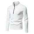 thumbnail image 2 of CEHVOM Chemise à Fermeture Éclair pour Hommes Col Roulé Décontracté, 2 of 4