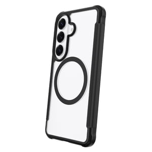 Onn Boîtier de téléphone double-layer compatible magnétique pour Samsung Galaxy S26 - Noir/Clear