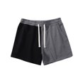 thumbnail image 3 of Mens Shorts Mens Casual Solid Color Casual Drawstring Pockets Elastic Sports Shorts, 3 of 7