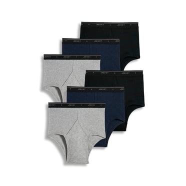 Jockey Men's 100% Cotton Classic Full Rise Brief - 6 Pack