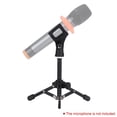 thumbnail image 2 of MS-12 Mini Trépied de Microphone de Bureau Pliable et Ajustable avec Support Pince Micro MC3 pour Réunions, Conférences, Balados, 2 of 7